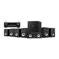 天龙（DENON）X1700+MXT20基础款 音响功放机家庭影院7.1音箱套装家用书架电视音响无源音箱低音炮