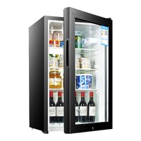 先科（SAST）冰吧冷藏柜 欧式恒温红酒柜酒店家用电冰箱迷你小型单门办公室电竞保鲜展示留样茶叶饮料药品柜 90升 白胆（全冷藏保鲜+蓝光灯+带锁）
