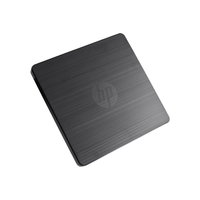HP 惠普 外置光驱刻录机 外接笔记本台式机移动光驱USB超薄通用DVD8/CD24倍速 黑色