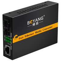 BOYANG/博扬 BY-WG611S 千兆双纤单模 光纤收发器 外置电源