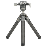 百诺（Benro）SC05K 迷你mini专业碳纤维桌面三角架微距爬楼单反微单轻便携云台手机夹vlog三脚架套装