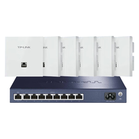 普联 全屋WiFi6无线ap面板千兆套装ax3000网络覆盖ac+ap易展组网Poe路由器 6个面板套装高配版