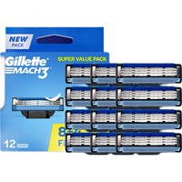 Gillette 吉列 锋速3剃须刀手动刮胡刀头胡须刀锋速3层刀片 锋速3十二刀头