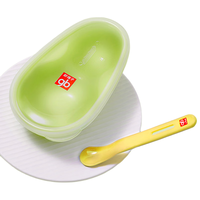 gb/好孩子 两色 婴儿辅食研磨器套装+辅食碗+研磨碗+餐具 蓝色