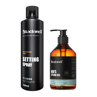  Stockwell/克威尔 蓬松 啫喱膏发胶喷雾套装  300ml+250ml