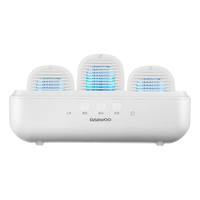 DAEWOO 大宇 韩国大宇DAEWOO三仓果蔬清洗机卫士家用洗菜机全自动食材净化机器蔬菜水果鱼肉虾去农药残解毒机壁挂式 奶糖白（3仓）