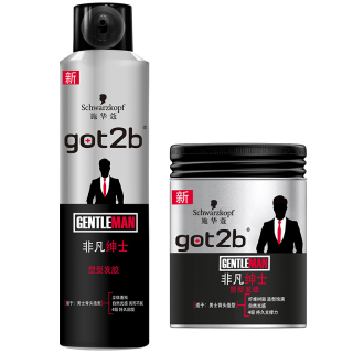 Schwarzkopf 施华蔻 男士非凡绅士塑型套装 (发蜡100ml+发胶200ml)