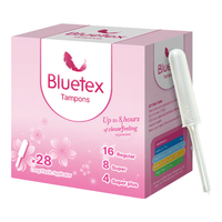 Bluetex/蓝宝丝 长导管式 卫生棉条  16支+8支+4支