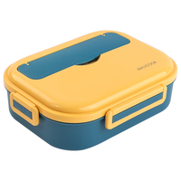 美厨（maxcook）316L不锈钢饭盒 微波炉饭盒5格保温饭盒 配餐具MCFT5784 316L不锈钢5格1.6L 深蓝色