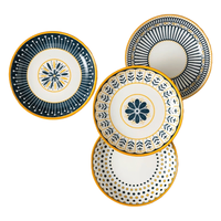CERAMICS 佩尔森 北欧系列盘子家用陶瓷菜盘创意简约餐具盘子碗套装圆盘 混装4只