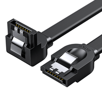 UGREEN 绿联 US217 SATA3.0 硬盘数据线 直对弯 SATA接口 0.5m 黑色