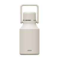 京东京造小钢炮系列极地户外壶带提手保温壶1.0L极地白 【户外必备】316不锈钢内胆 1L