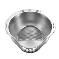 佳帮手【谢霆锋】316L不锈钢沥水篮多功能淘米家用洗米洗菜洗水果厨房洗菜盆 316L不锈钢 1个 3L