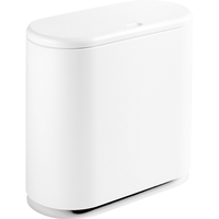 家の物语（KATEI STORY） 家用垃圾桶按压式带盖厨房密封隔味垃圾筒分类垃圾桶大号垃圾桶 按压式 白色 10L