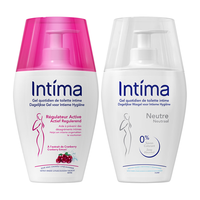 茵缇玛（Intima）女性私密处洗液私处护理液外阴洗护沐浴清洁弱酸亲肤0添加 日常护理200ml+经期护理200ml