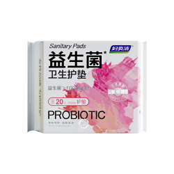 妇炎洁 益生菌卫生护垫155mm20片卫生巾京东自营超薄