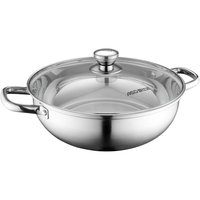 ASD 爱仕达 火锅(28cm、304不锈钢、不锈钢色)