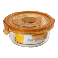 康宁餐具 CORELLE 玻璃保鲜盒微波炉冰箱专用饭盒上班族带饭餐盒玻璃饭盒 小圆碗 390ml