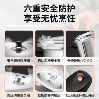 苏泊尔高压锅家用燃气2025压力锅小型防爆店 直型款18cm【迷你型1人食】【燃煤气】