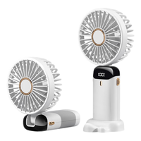 kumeng/酷盟 5档强风 手持风扇 底座 挂绳 简约白