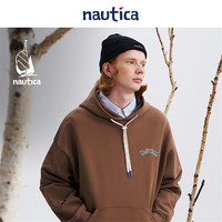 nautica white sail 白帆×CityBoy 宽松休闲日系男女同款全棉连帽卫衣KW3320 豆白色1TW L