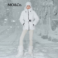 MO&Co.【秦岚同款active系列】羽绒服2025冬95绒防水防风MBE4EIN057 本白色 M /165