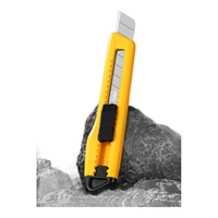 得力锌合金美工刀 金属裁纸刀开箱刀墙纸刀 美工刀大号 金属美工刀手工小号刀拆快递神器美术刀工具刀 【