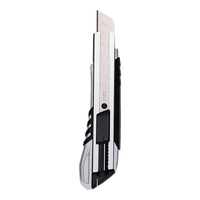 得力锌合金美工刀 金属裁纸刀开箱刀墙纸刀 美工刀大号 金属美工刀手工小号刀拆快递美术刀工具刀 【升级款】锌合金美工刀+10刀片