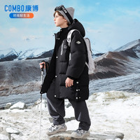 sosomei/秀秀美 加厚保暖 儿童羽绒服 黑色 150