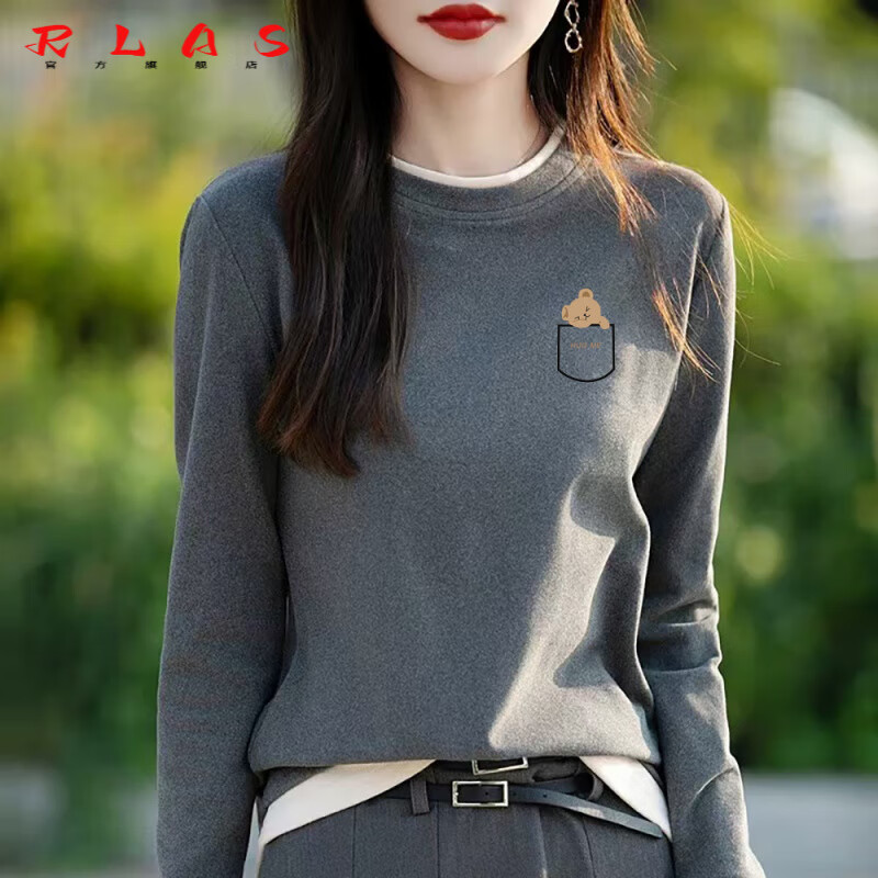  RLAS 磨毛 女士T恤