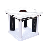  焱魔方 多功能 电暖桌+植绒防烫+双开关+变频