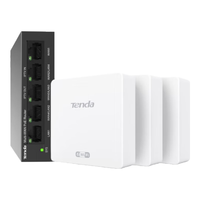 Tenda 腾达 G0-5G-PoE 五口千兆PoE路由器+W15-PRO 面板AP Wi-Fi 6 3个装