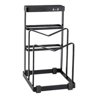 張小泉 张小泉刀架置物架免打孔厨房刀具收纳架金属刀架砧板架锅盖架台面收纳