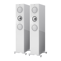 KEF R5 家庭影院 HiFi高保真扬声器 同轴三分频音响 2.0声道家用客厅电视音箱发烧无源落地主箱 1对 白色