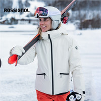 ROSSIGNOL25/26新款金鸡女士滑雪服防风疏水保暖Primaloft单双板滑雪外套 米白