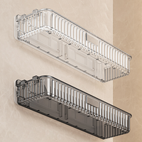 陶市 浴室卫生间置物架免打孔台面洗漱台挂架墙上壁挂式化妆品收纳架子