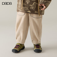 爬爬 冬季新款男女宝奥利绒复合长裤防风束脚裤