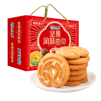 乐享熊 坚果风味曲奇礼盒1506g年货酥脆坚果饼干送礼走亲戚零食 坚果风味曲奇礼盒1506g*1箱