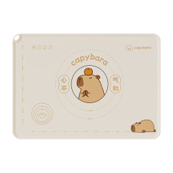 双枪 capybara液态硅胶揉面垫加厚双层食品级烘焙擀面垫和面垫面板