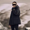 高梵风衣壳3.0黑金鹅绒服高梵羽绒服女士时尚户外冬季外套 黑色 S