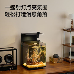 京东京造 ART款多功能生态鱼缸智能桌面鱼缸小型智能专业背滤一体缸自循环