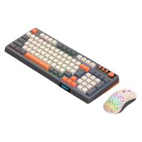 有线键盘鼠标套装游戏电竞笔记本电脑USB家用炫光时尚三拼悬浮键