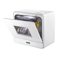 GORGENOX 高温除菌 台式洗碗机 白色 6套