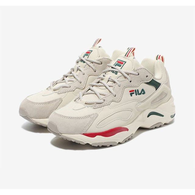 移动端、88VIP：FILA 泫雅休闲鞋复古运动鞋厚底增高老爹鞋男女韩版1RM01153 黄色 36.5