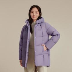 波司登 经典休闲妈妈款加厚宽松保暖连帽中长款羽绒服