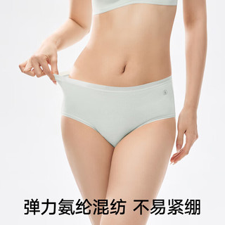 松山棉店【免洗即穿】新疆棉内裤女无痕透气中腰7A抑菌医护亲肤级独立包装 米白+浅灰+凡粉 3条 2XL