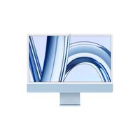 Apple 苹果 iMac M3版 24英寸 一体机 蓝色(M3 8+10核、核芯显卡、8GB、256GB SSD、4.5K、MQRQ3CH/A)