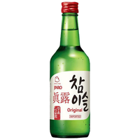 真露烧酒20.1度竹炭酒利口酒韩国清酒草莓果味酒水低度女士女生小 真露竹炭酒/20.1度360ml(红盖)
