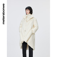 美特斯邦威 女士中长款设计感羽绒服