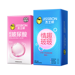 杰士邦 超薄避孕套带刺阴玻尿酸情趣组合42只安全套套女性秒喷随机发货